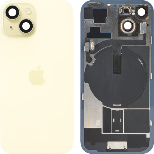 Apple iPhone 15 Akkufedél, Sárga, Csere