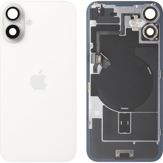 Apple iPhone 16 Plus akkumulátor fedél, Fehér, Csere