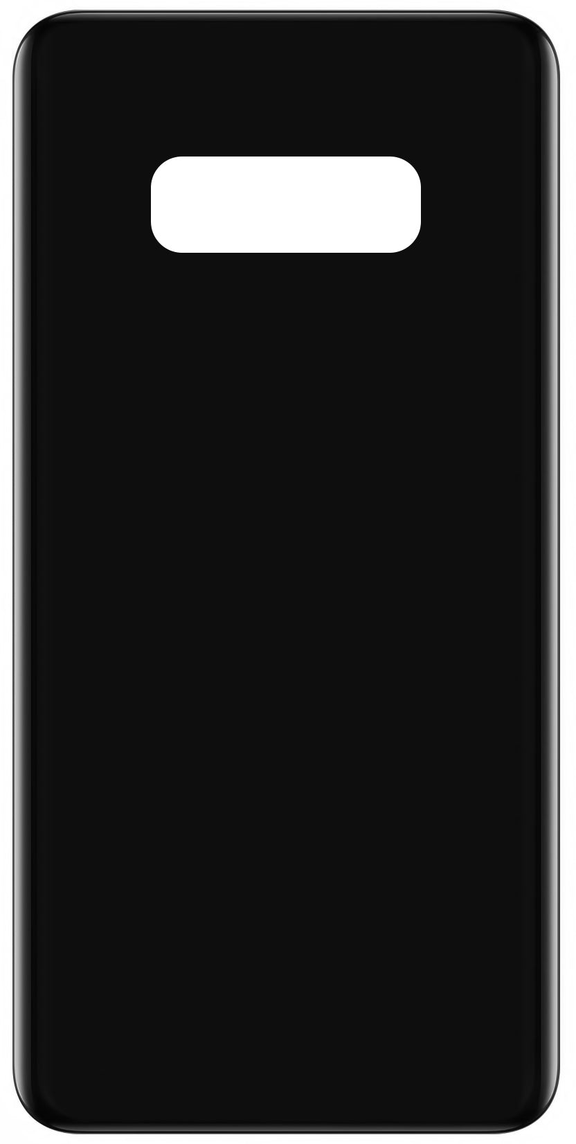 Akkufedél kompatibilis Samsung Galaxy S10e G970, Fekete
