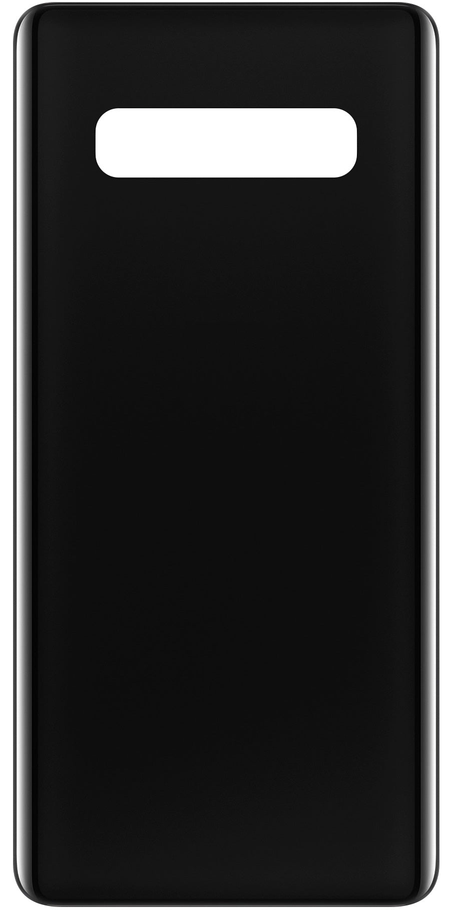 Akkufedél kompatibilis Samsung Galaxy S10+ G975, Fekete