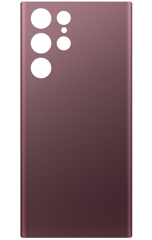 Akkumulátor fedél kompatibilis Samsung Galaxy S22 Ultra 5G S908, bordó