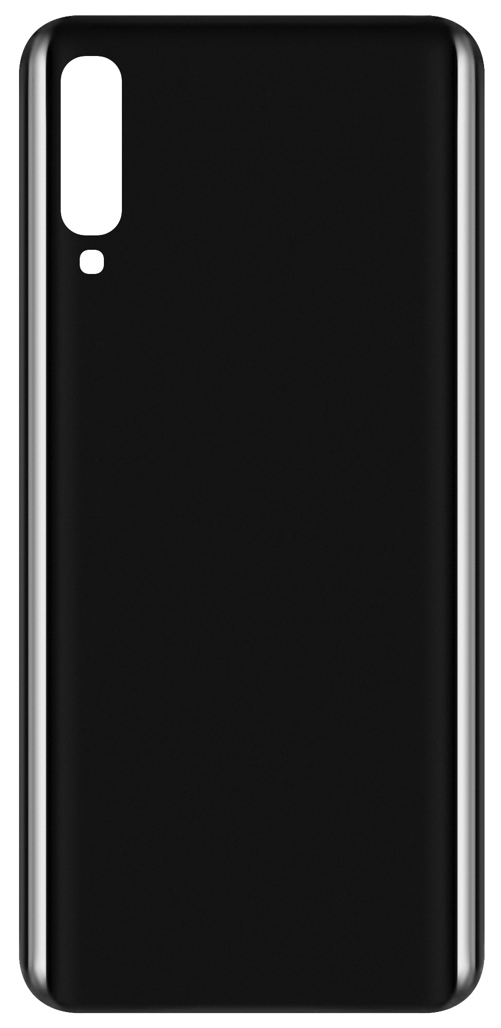 Akkufedél kompatibilis Samsung Galaxy A50 A505-höz, Fekete