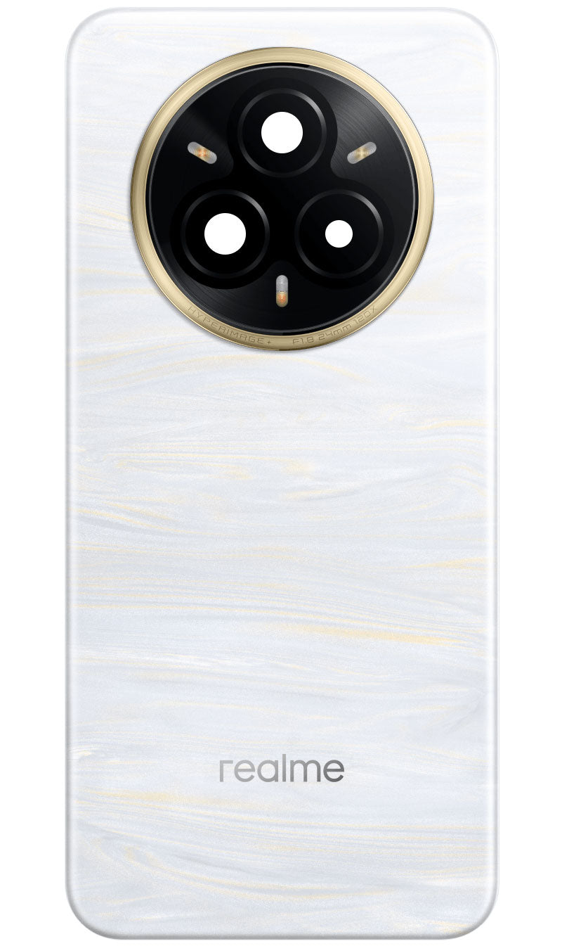 Realme 14 Pro+ Battery Cover, White (Pearl White), Service Pack 621033000452