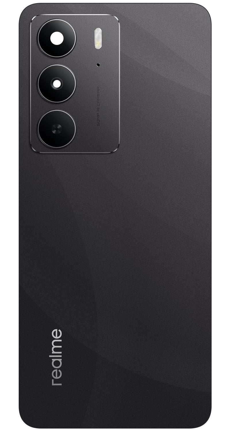 Realme C75 4G akkumulátor fedél, Fekete (Storm Black), Szervizcsomag 621033000468