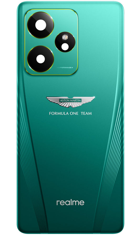 Realme GT 7 akkumulátor fedél, Zöld (Aston Martin Green), Service Pack 621033000619