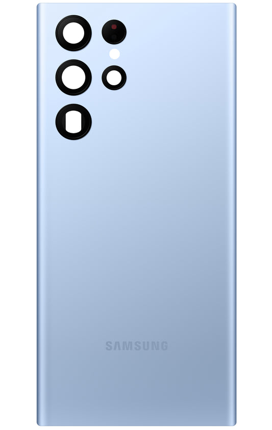 Samsung Galaxy S22 Ultra 5G S908 akkumulátor fedél, Kék (Sky Blue), Service Pack GH82-27457G