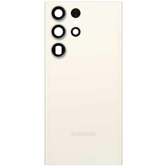 Samsung Galaxy S23 Ultra S918 akkumulátor fedél, Krém, Service Pack GH82-30400B