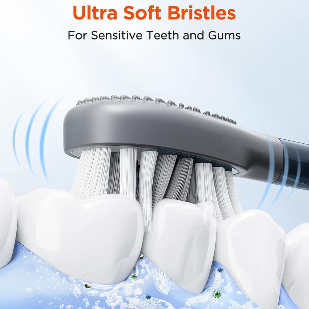 Gum Care pótfej Bitvae S2 / S3 elektromos fogkeféhez, 4 darabos készlet, fekete
