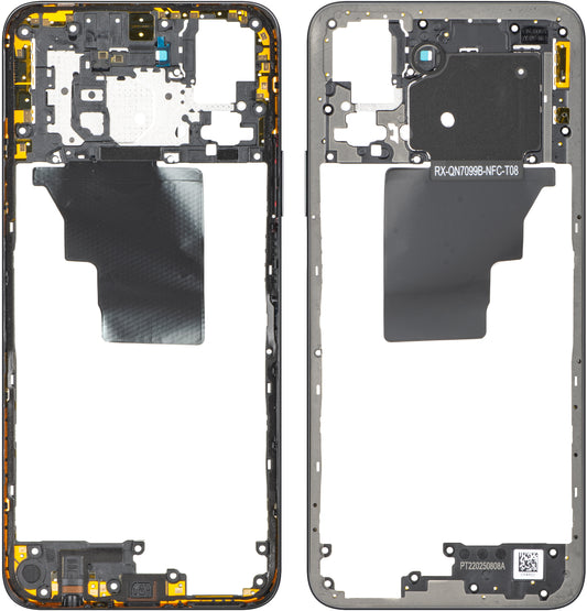 Honor X7c 5G / 200 Smart középház, Fekete (Midnight Black), Service Pack 9707ABNA