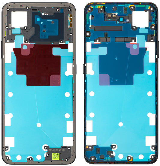 Honor X7d 5G középház, Fekete (Velvet Black), Service Pack 9707ACDP