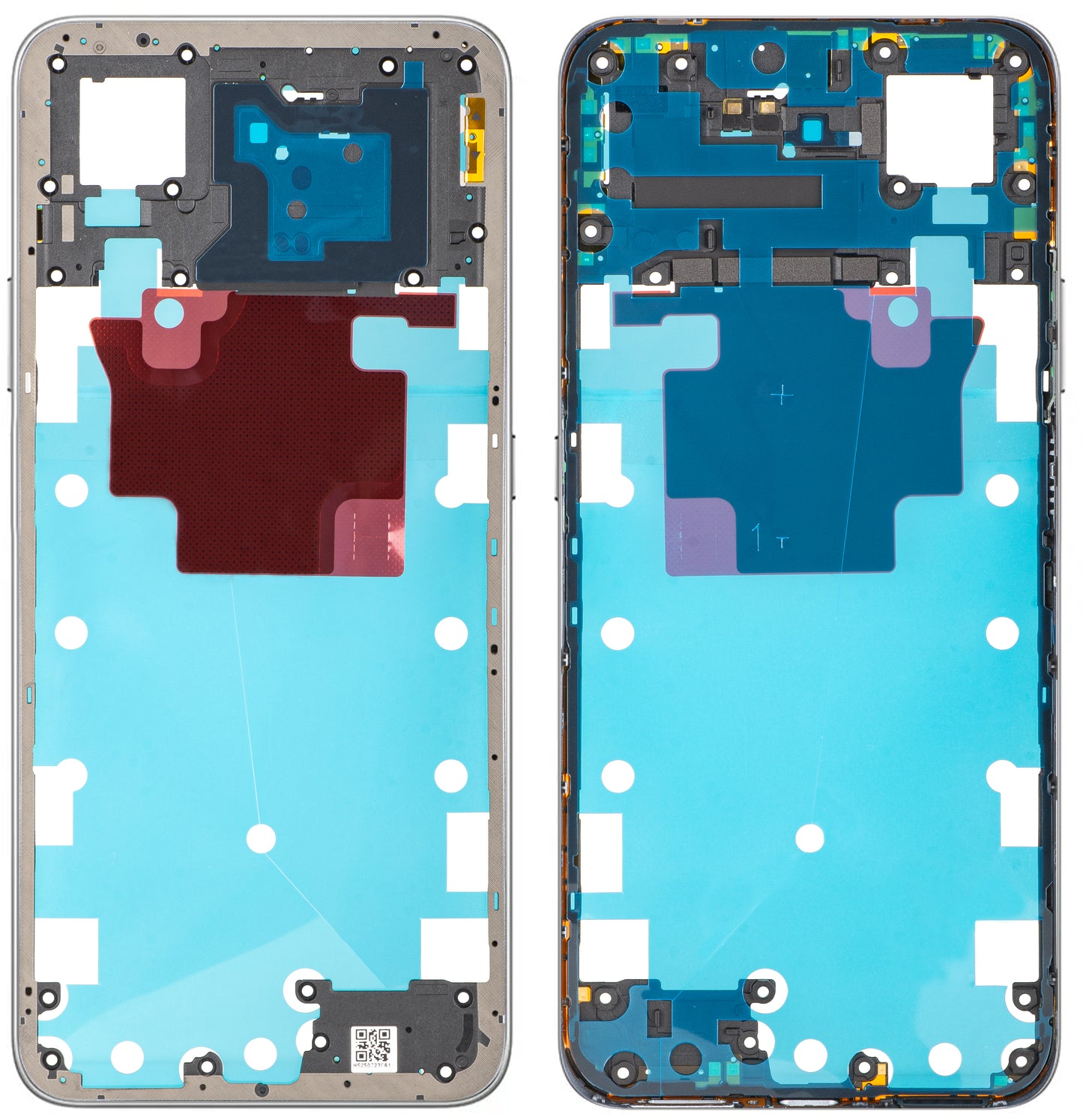 Honor X7d 4G középház, Ezüst (Meteor Silver), Service Pack 9707ACDQ