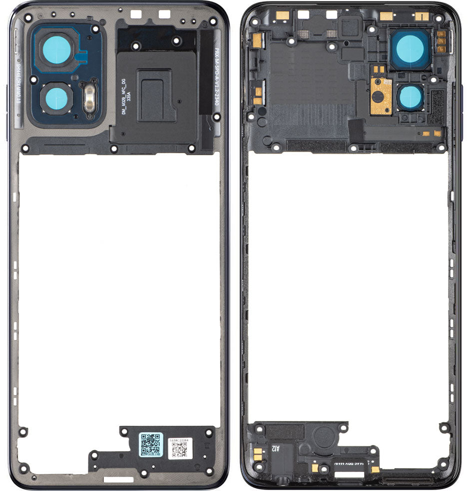 Motorola Moto G73 középház, Kék (Midnight Blue), Service Pack 5S58C22264