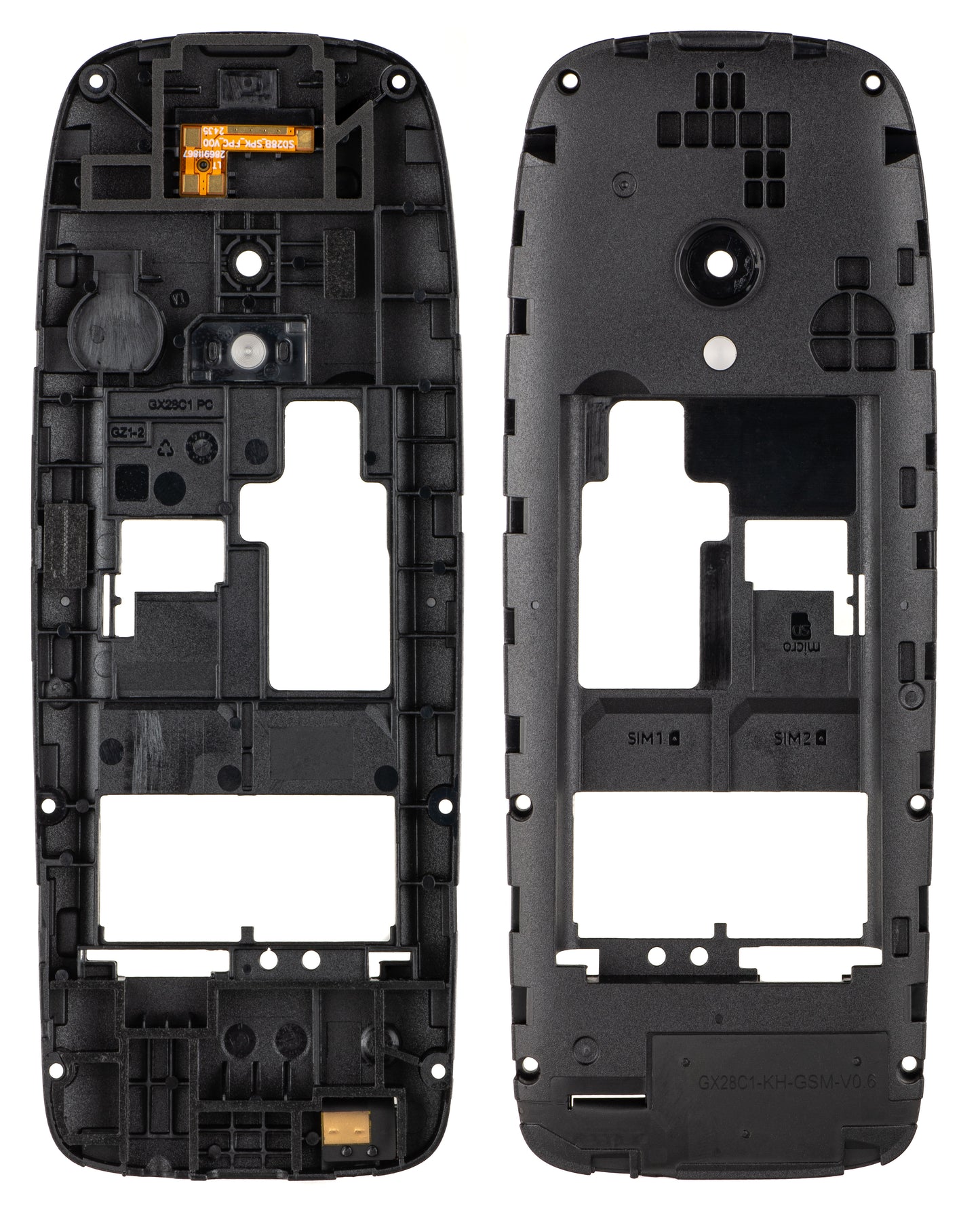 Középső borítás NOKIA 6310-hez (2024), fekete
