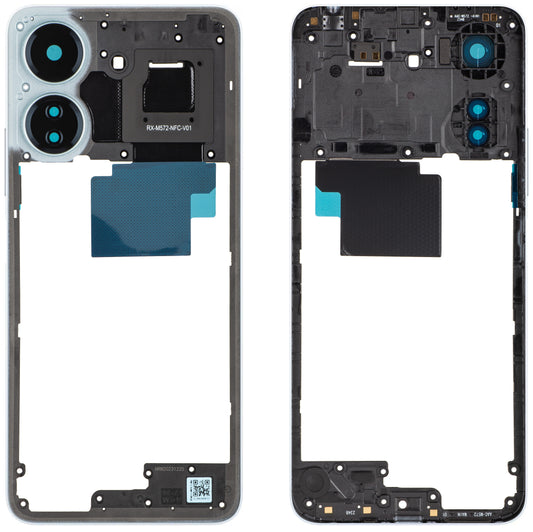 Xiaomi Redmi 13C NFC középház, Kék, Service Pack 560001C3UN00