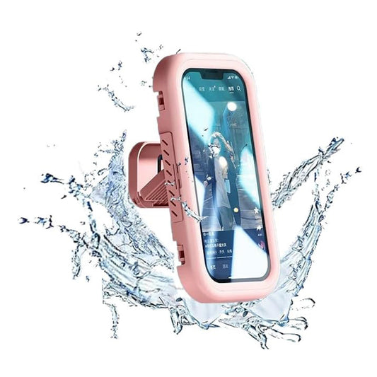 Techsuit LC-999 Wall Case with Touch Membrane for Phone, Waterproof, Pink