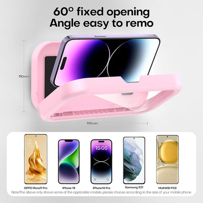 Techsuit LC-999 Telefonhoz Vízálló, Rózsaszín Tapintómembrános Falitok