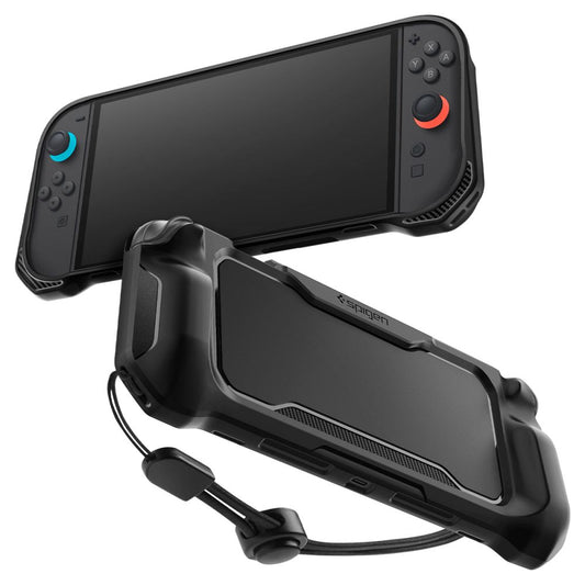 Spigen Rugged Armor védőtok Nintendo Switch 2 konzolhoz, fekete ACS09075