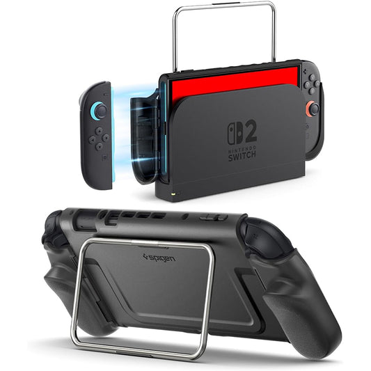 Spigen Dual Grip Pro védőtok Nintendo Switch 2 konzolhoz, Fekete ACS10196