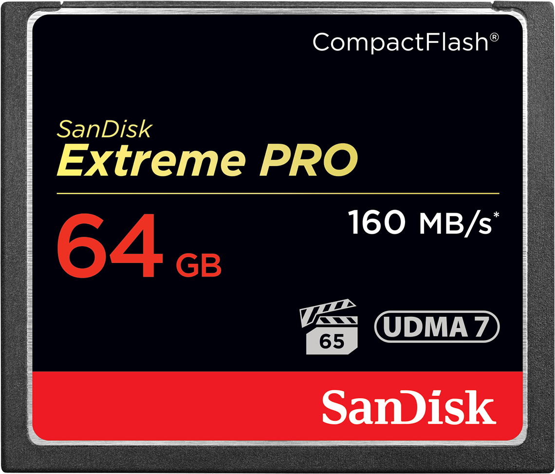 SanDisk Extreme Pro CompactFlash memóriakártya, 64Gb, UDMA 7 SDCFXPS-064G-X46