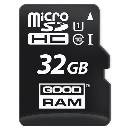 GoodRam microSDHC memóriakártya, 32GB, 10-es osztály / UHS-1 U1, adapterrel