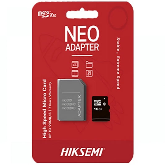 Hiksemi microSDHC memóriakártya, 16Gb, 10-es osztály, HS-TF-C1/16G/a adapterrel