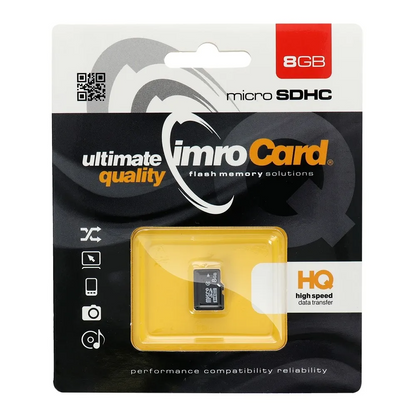 Imro microSDHC memóriakártya, 8Gb, 4-es osztály