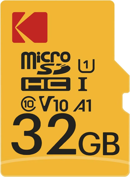Kodak Premium Performance microSDHC memóriakártya, 32Gb, 10. osztály / UHS-1 U1, EKMSDM32GHC10K adapterrel