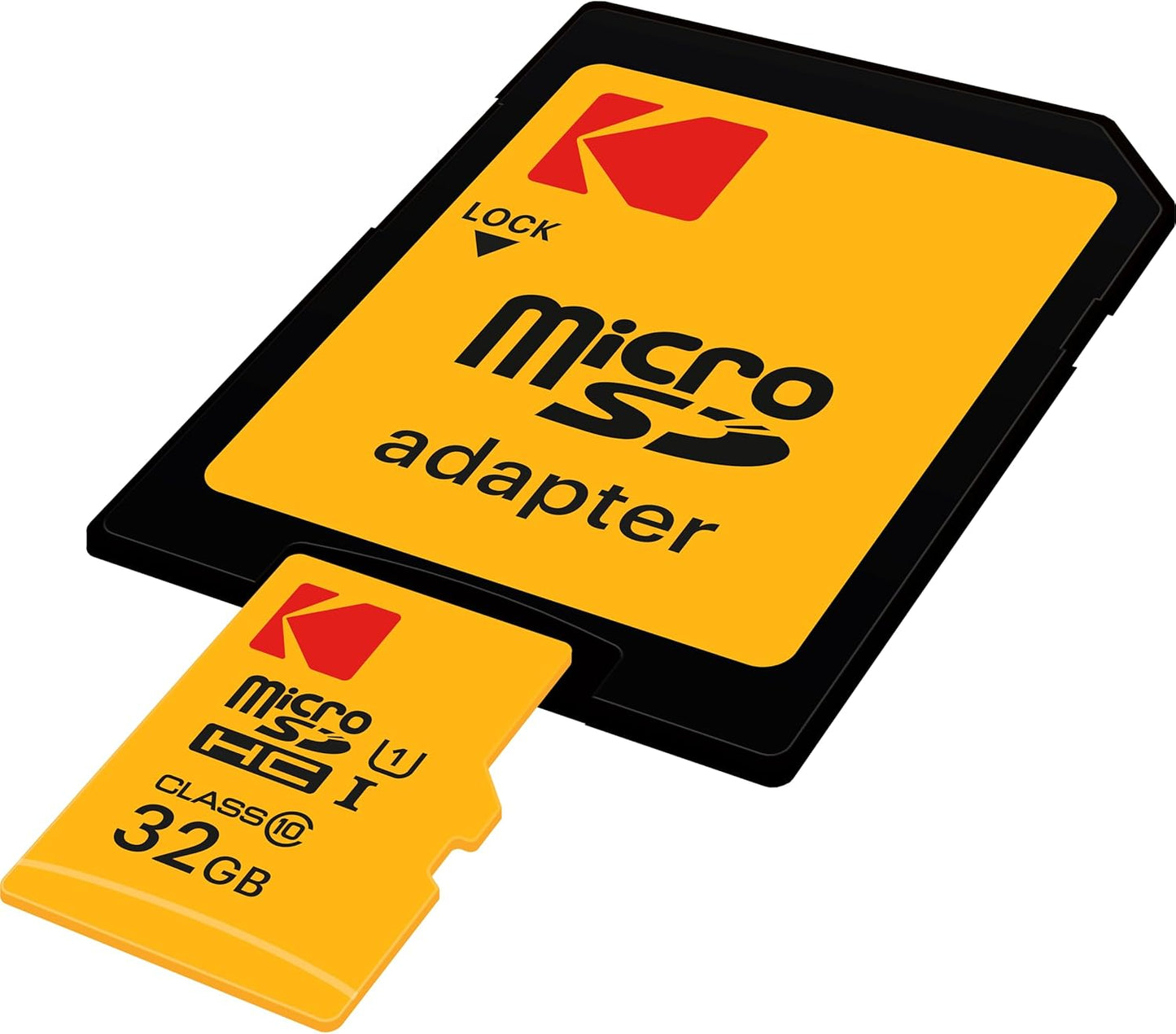 Kodak Premium Performance microSDHC memóriakártya, 32Gb, 10. osztály / UHS-1 U1, EKMSDM32GHC10K adapterrel