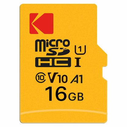 Kodak Premium Performance microSDHC memóriakártya, 16Gb, 10. osztály / UHS-1 U1, EKMSDM16GHC10K adapterrel