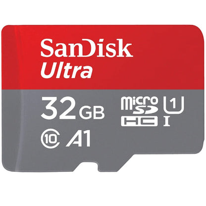 SanDisk Ultra Android A1 microSDHC memóriakártya, 32GB, 10. osztály / UHS-1 U1, adapterrel SDSQUA4-032G-GN6MA
