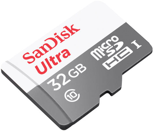 SanDisk Ultra microSDHC memóriakártya, 32Gb, 10-es osztály, adapterrel SDSQUNR-032G-GN3MA