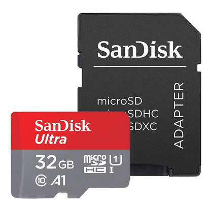 SanDisk Ultra Android A1 microSDHC memóriakártya, 32GB, 10. osztály / UHS-1 U1, adapterrel SDSQUA4-032G-GN6MA