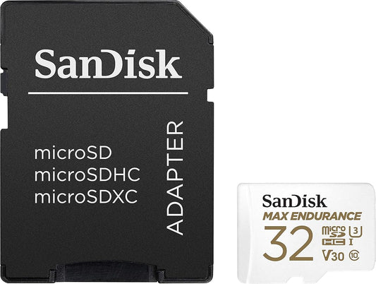 SanDisk MAX Endurance microSDHC memóriakártya, 32Gb, 10. osztály / UHS-1 U3, adapterrel SDSQQVR-032G-GN6IA
