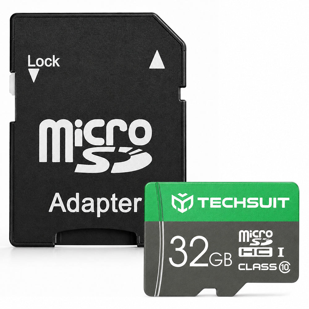 Techsuit THCM11 microSDHC Memory Card, 32GB, Class 10, with Adapter