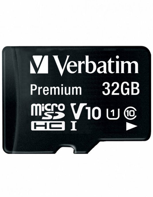 Verbatim microSDHC memóriakártya, 32GB, 10-es osztály / UHS-1 U1, adapterrel