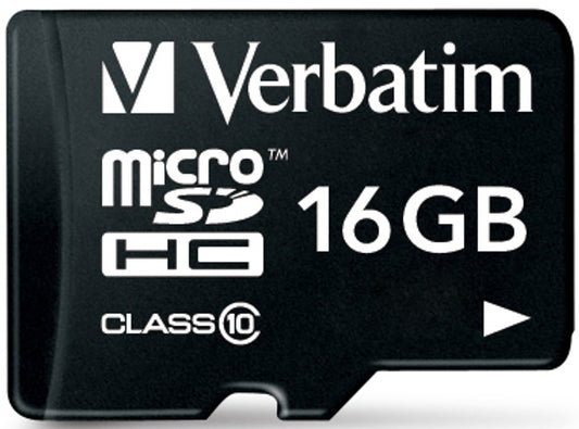 Verbatim microSDHC memóriakártya, 16Gb, 10. osztály / UHS-1 U1, adapterrel
