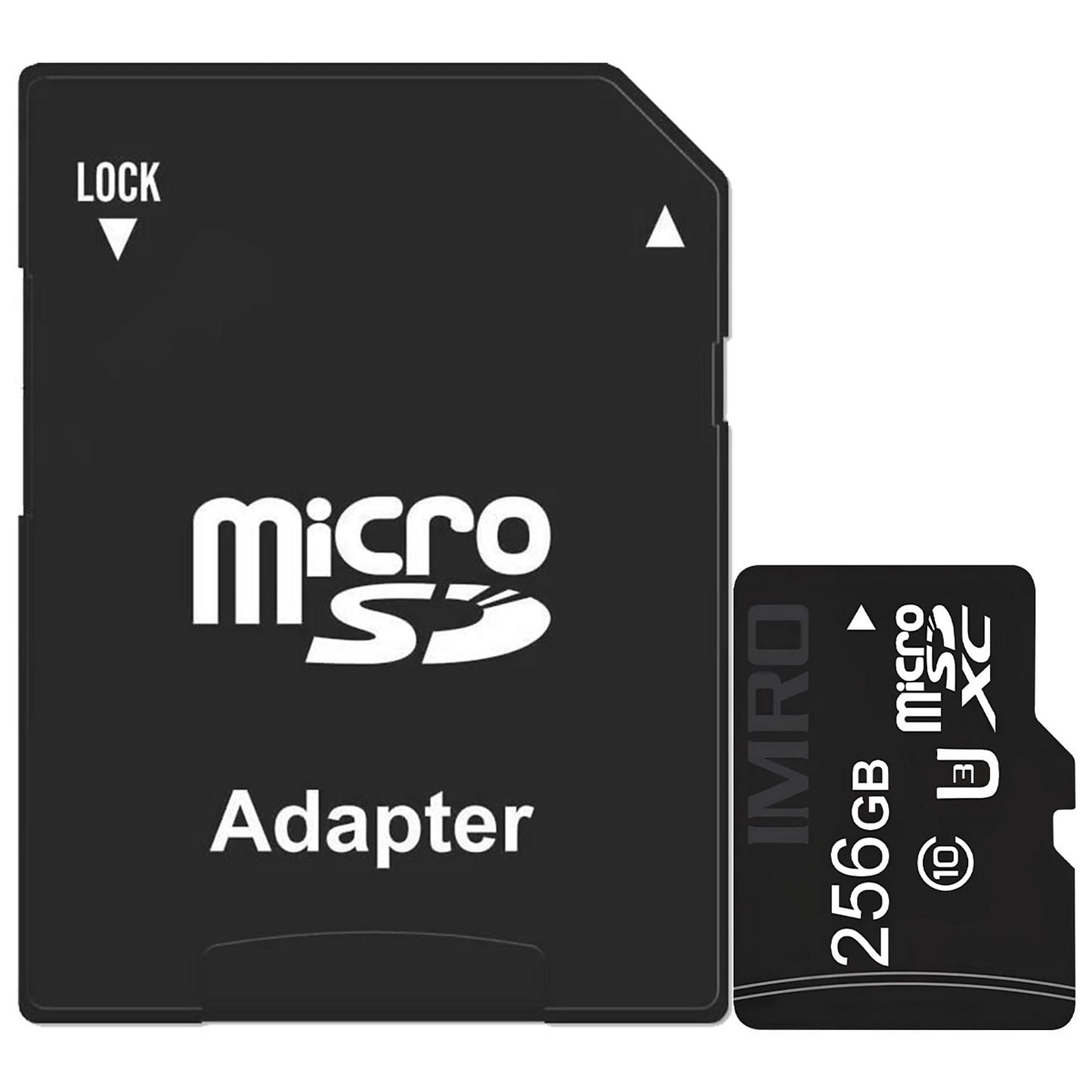 Imro microSDXC memóriakártya, 256GB, 10-es osztály / UHS-1 U3, adapterrel