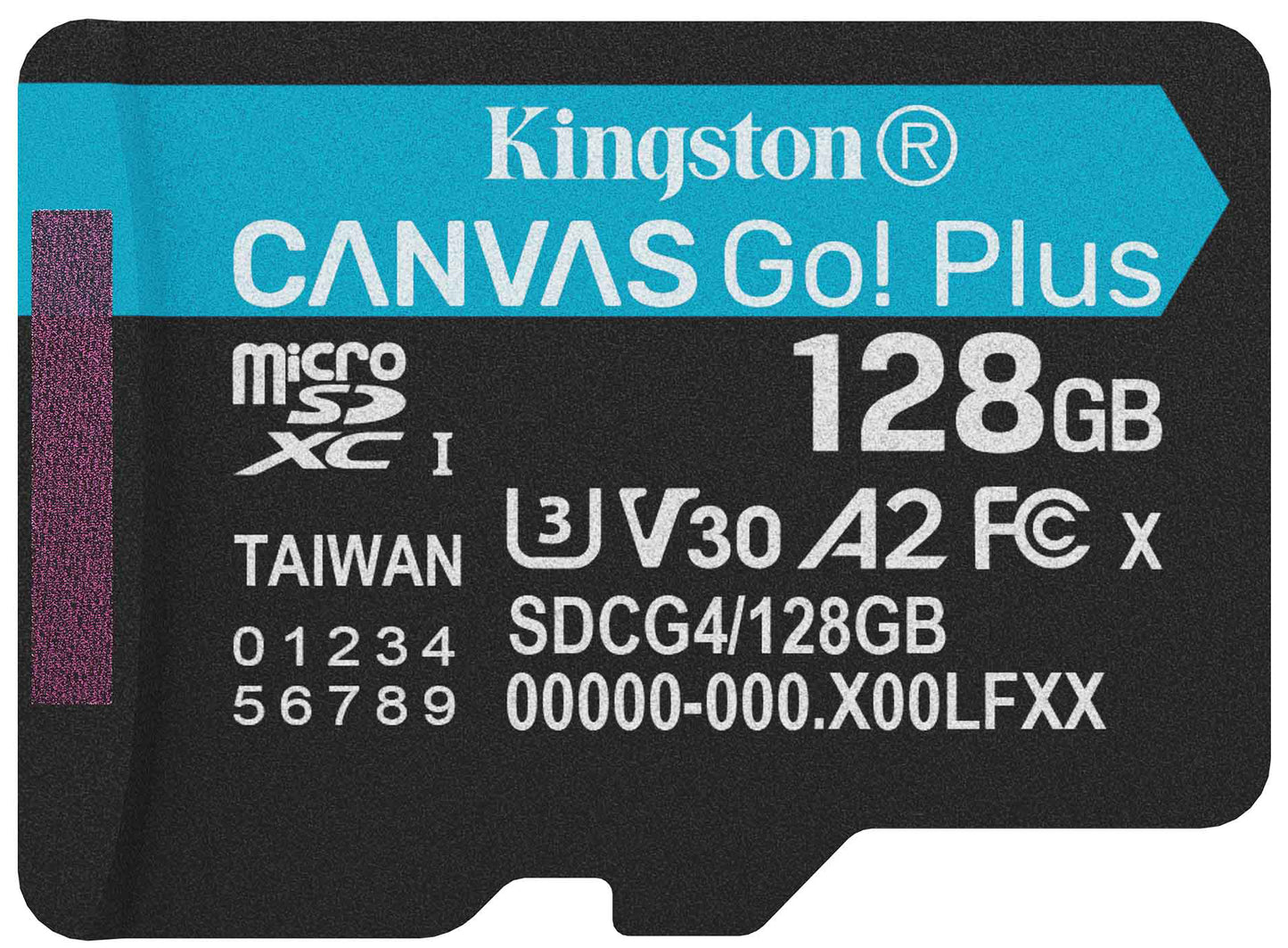 Kingston Canvas Go Plus Android A2 microSDXC memóriakártya, 128Gb, 10. osztály / UHS-1 U3 SDCG4/128GBSP