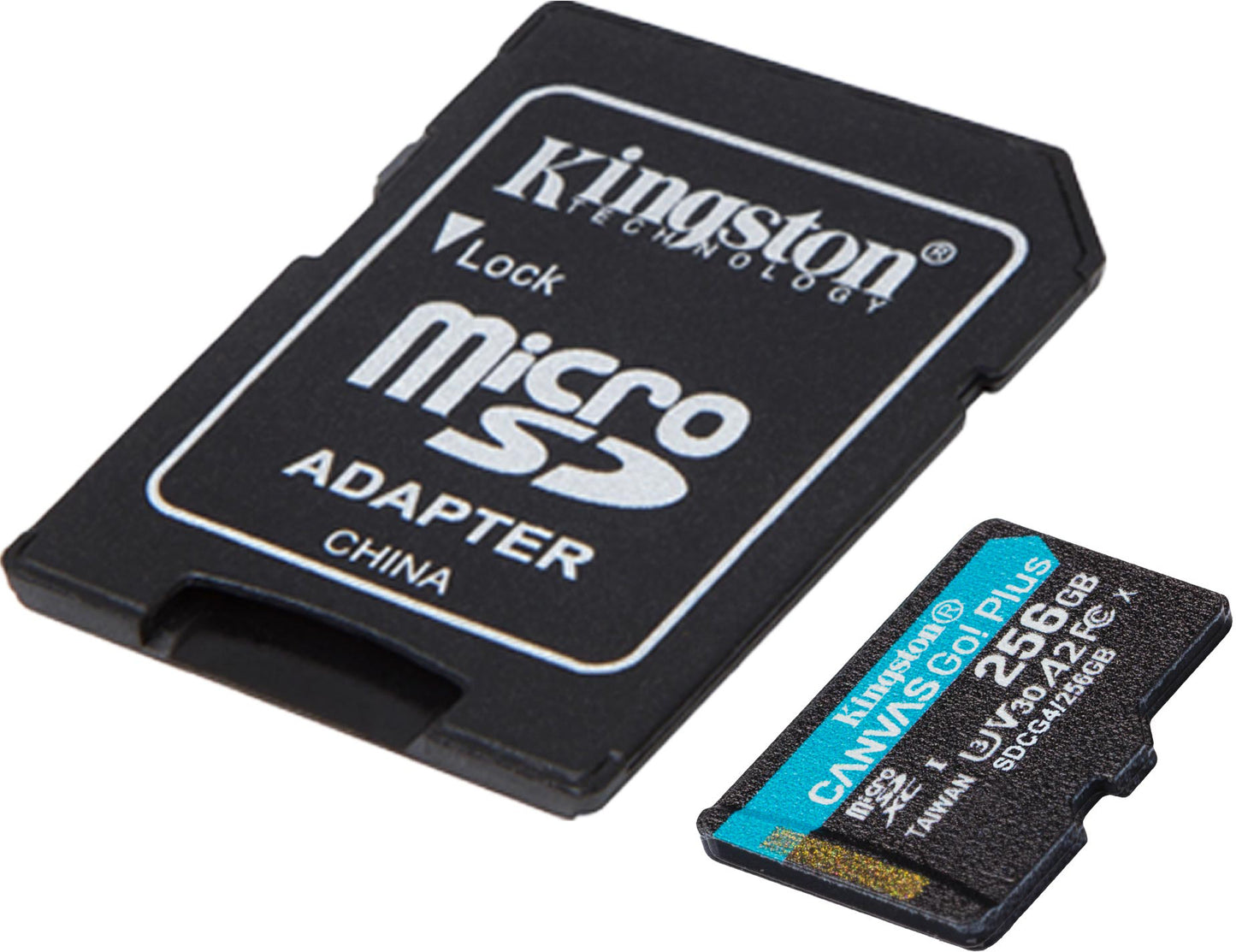 Kingston Canvas Go Plus Android A2 microSDXC memóriakártya, 256Gb, 10. osztály / UHS-1 U3, adapterrel SDCG4/256GB