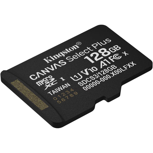 Kingston Canvas Select Plus Android A1 microSDXC memóriakártya, 128GB, 10. osztály / UHS-1 U1 SDCS3/128GBSP
