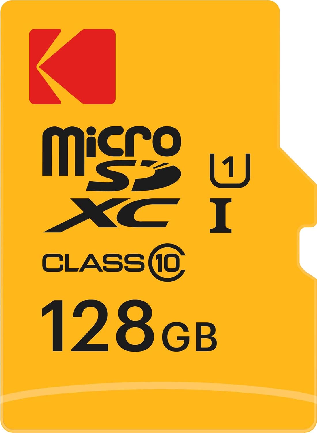 Kodak Premium Performance microSDXC memóriakártya, 128Gb, 10. osztály / UHS-1 U1, Adapterrel EKMSDM128GXC10K
