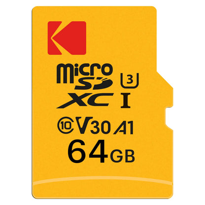 Kodak Ultra Performance microSDXC memóriakártya, 64Gb, 10. osztály / UHS-1 U3, adapterrel EKMSDM64GXC10HPRK