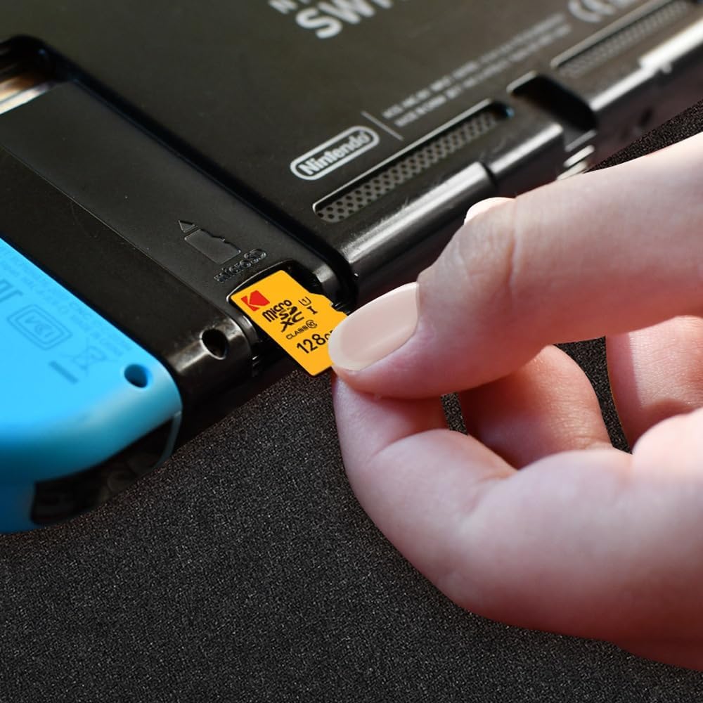 Kodak Premium Performance microSDXC memóriakártya, 128Gb, 10. osztály / UHS-1 U1, Adapterrel EKMSDM128GXC10K