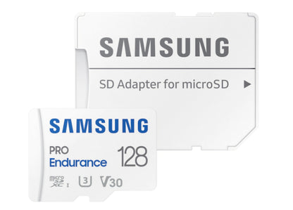 Samsung PRO Endurance microSDXC memóriakártya, 128Gb, 10. osztály / UHS-1 U3, Adapterrel MB-MJ128KA/EU