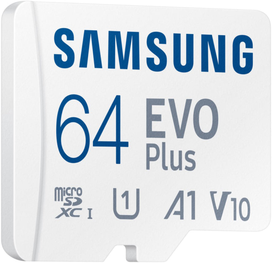 Samsung Evo Plus microSDXC memóriakártya, 64Gb, 10. osztály / UHS-1 U1, Adapterrel MB-MC64SA/EU