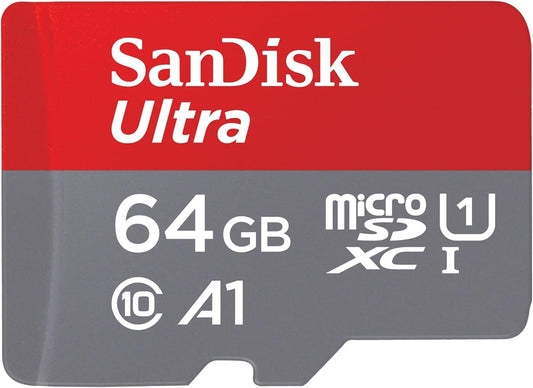 SanDisk Ultra Android A1 microSDXC memóriakártya, 64GB, 10. osztály / UHS-1 U1 SDSQUAB-064G-GN6MN