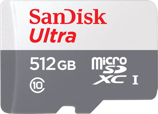 SanDisk Ultra microSDXC memóriakártya, 512Gb, 10-es osztály SDSQUNR-512G-GN3MN