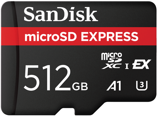 SanDisk Express microSDXC memóriakártya, 512Gb, 10. osztály / UHS-1 U3 SDSQXFN-512G-GN4NN