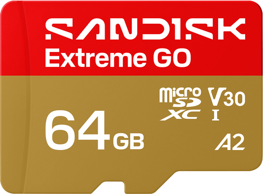 SanDisk Extreme GO Android A2 microSDXC memóriakártya, 64GB, 10-es osztály / UHS-1 U1 SDSQXGN-064G-GN6MN