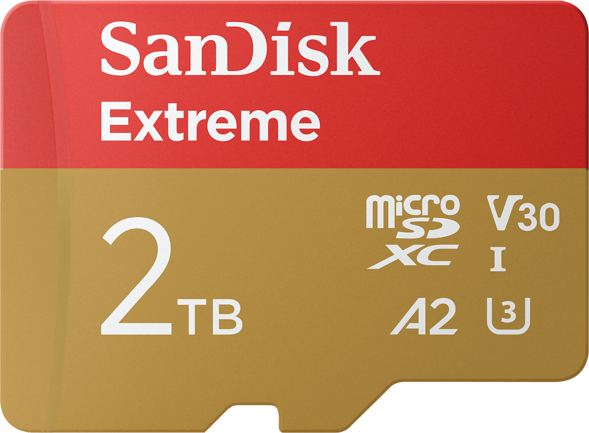 SanDisk Extreme microSDXC memóriakártya, 2TB, 10-es osztály / UHS-1 U3 SDSQXAV-2T00-GN6MN